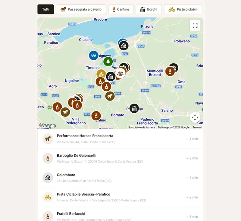 Mappa personalizzata interattiva